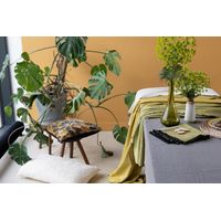 Nappe en coton recyclé Grace 140 x 250 Kaki - Visuel 1